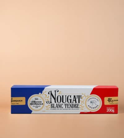 Nougat Blanc Tendre aux Amandes de France
