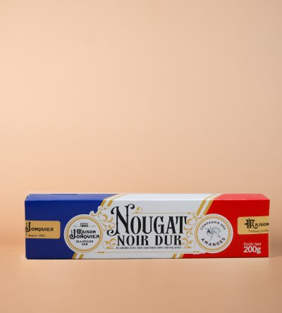 Nougat Noir Dur aux Amandes de France